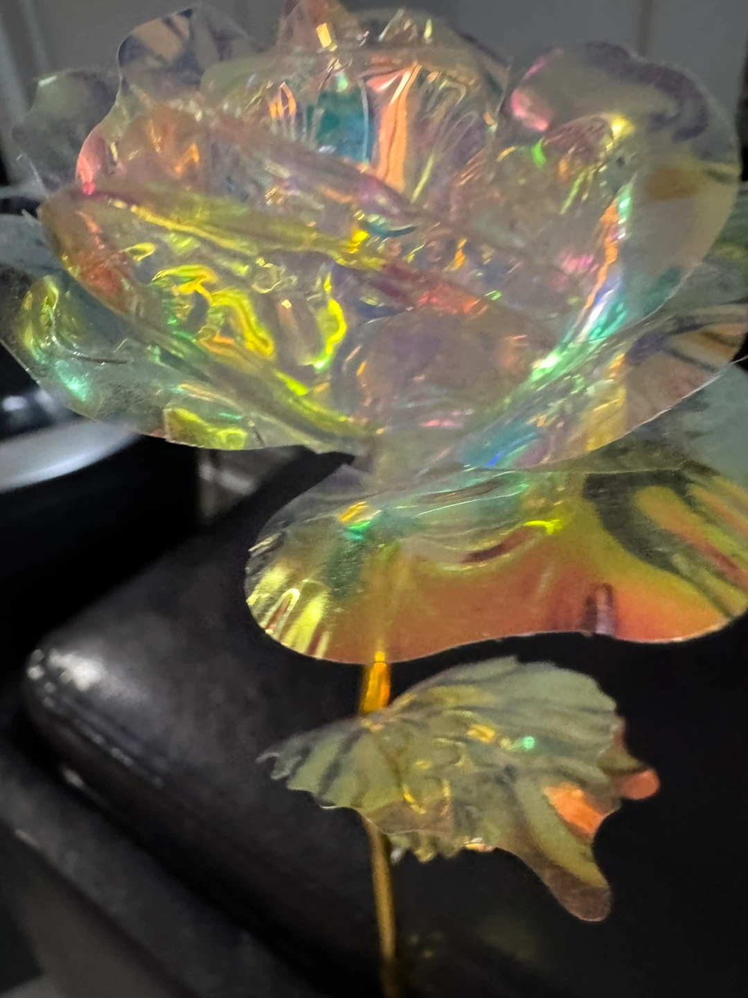 Iridescent Foil Rose Flower - photo 2