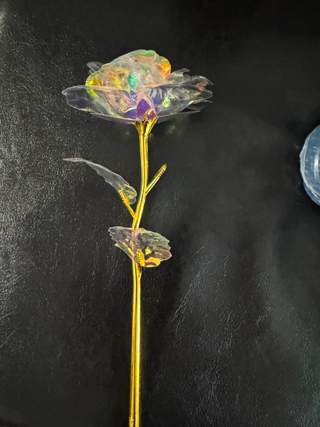 Iridescent Foil Rose Flower - photo 3