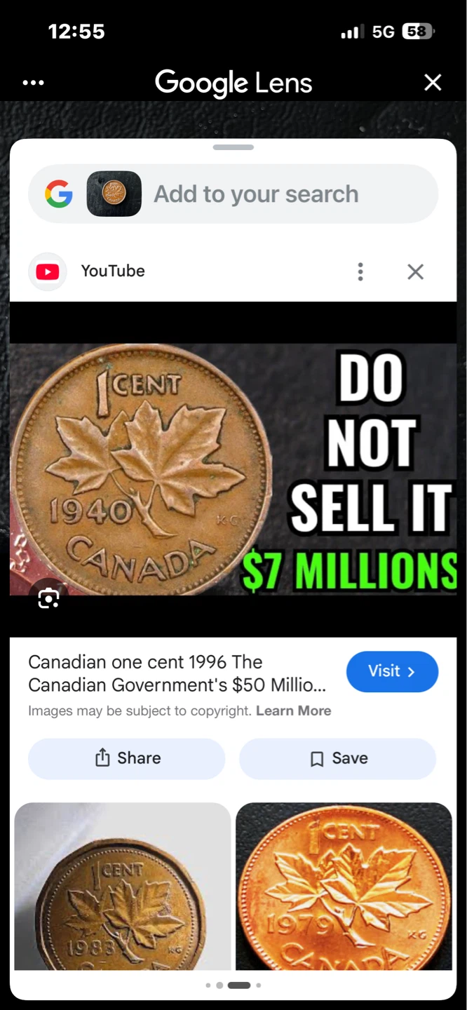 Vintage 1940 Canadian 1 Cent Coin - photo 3