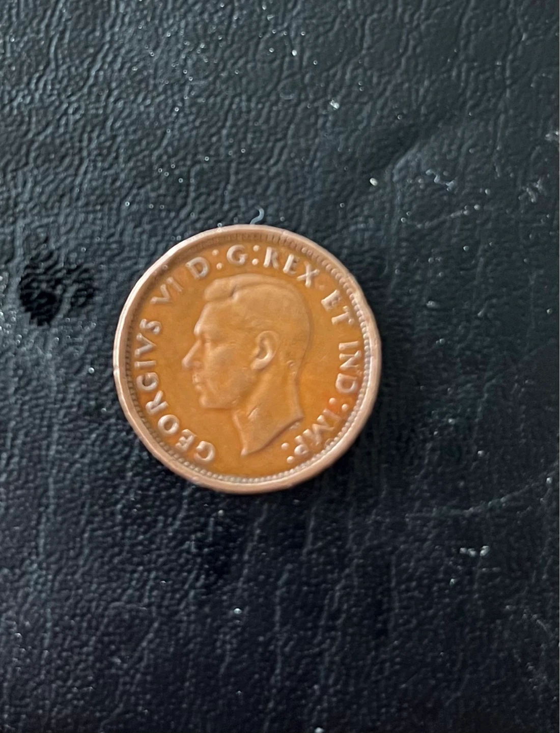 Vintage 1940 Canadian 1 Cent Coin - photo 2