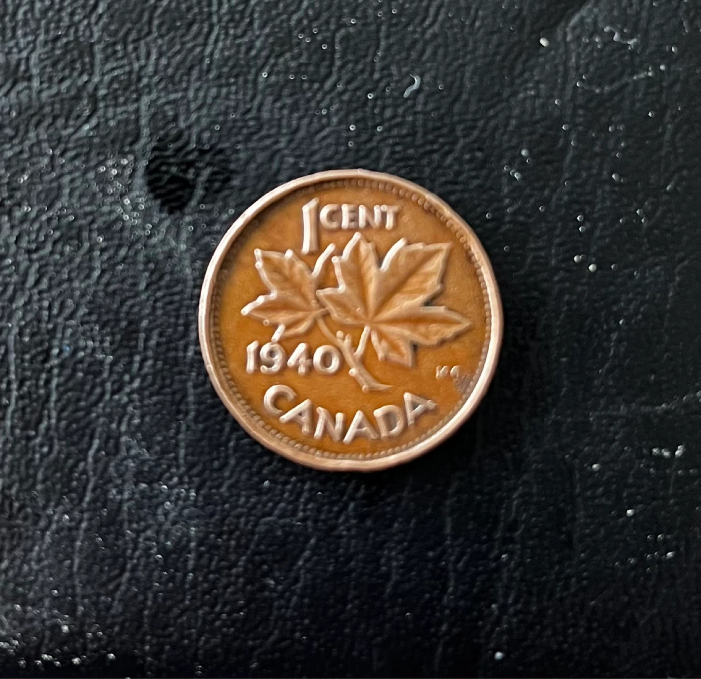 Vintage 1940 Canadian 1 Cent Coin