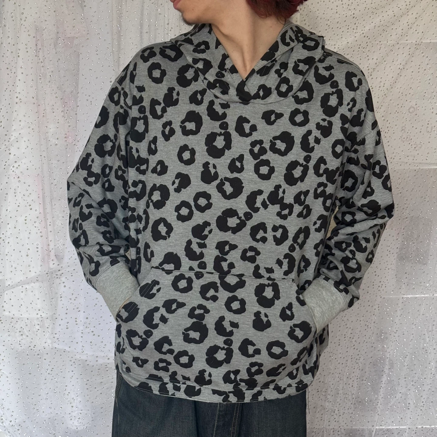 Joe Fresh Grey Leopard Print Hoodie - photo 3