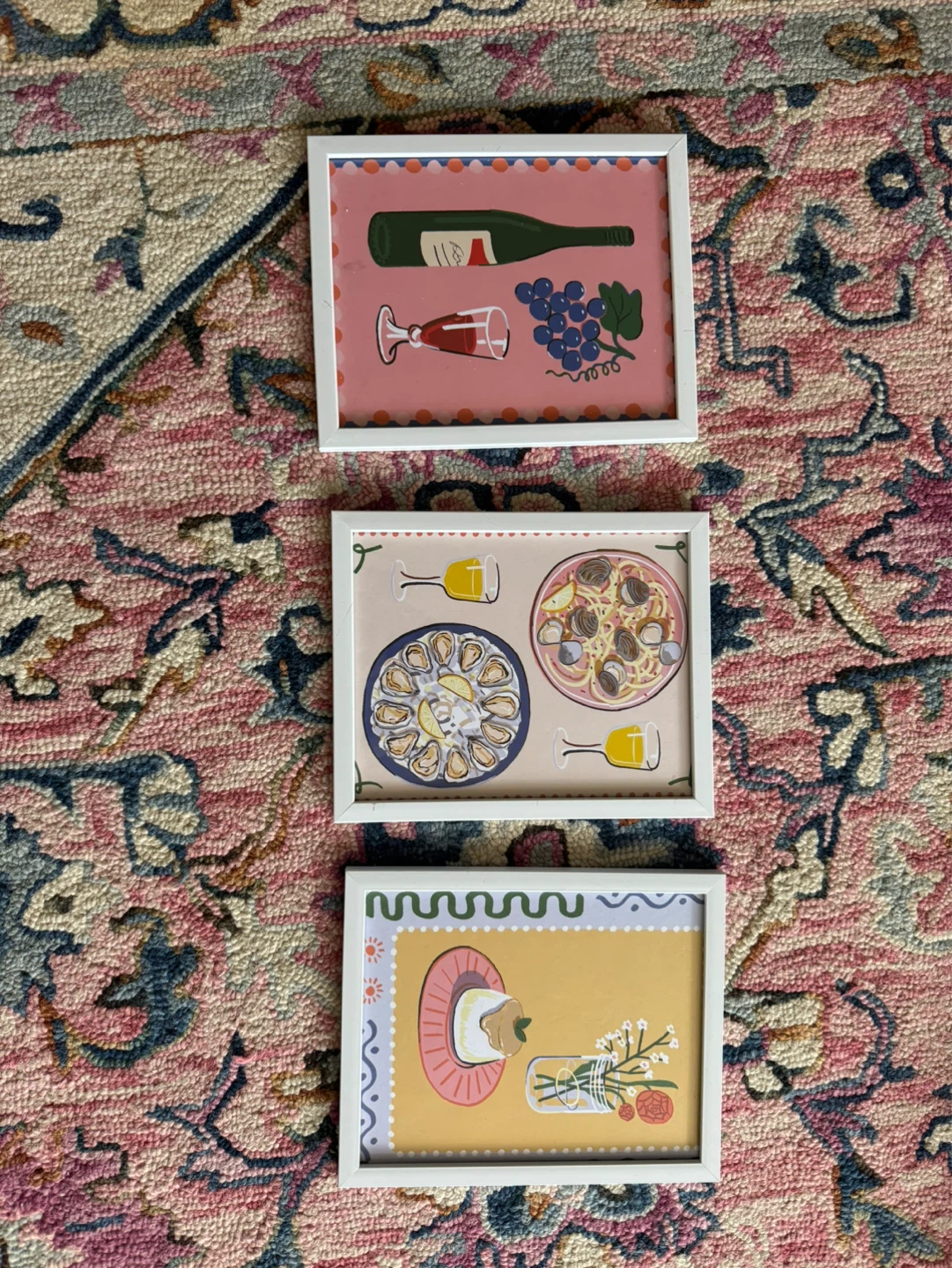 Set of 3 Framed Food & Drink Prints