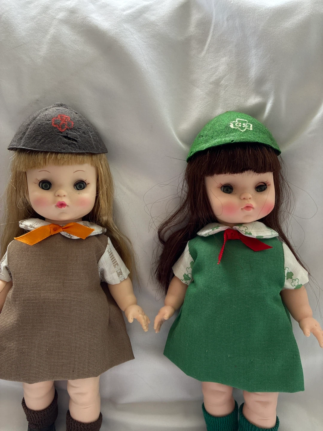 Vintage Girl Scout Dolls (2) - Brownie Uniforms - photo 2