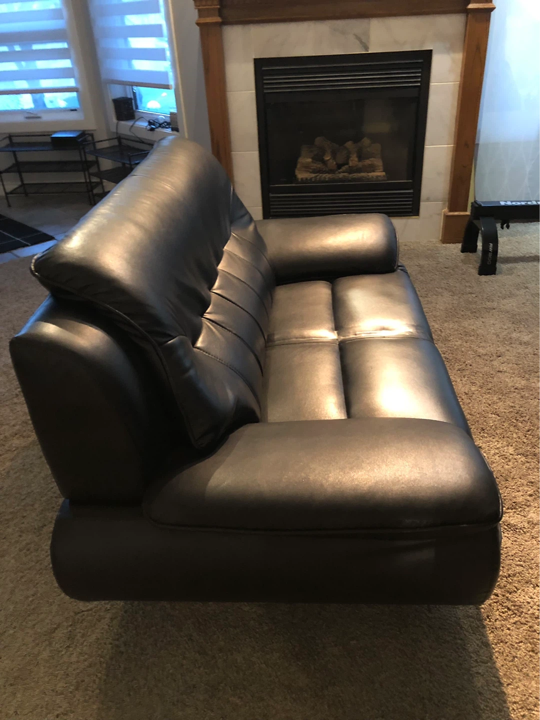 Modern Black Loveseat - photo 4