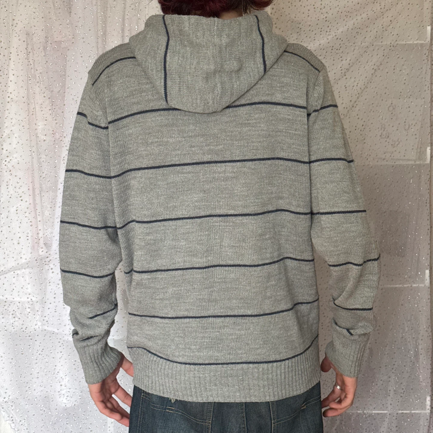Bongo Jeans Striped Zip-Up Sweater - photo 3