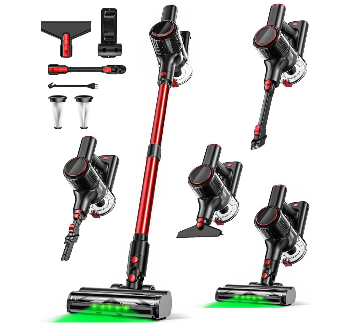 Cordless Stick Vacuum Cleaner, Powerful 8 in 1 Lightweight