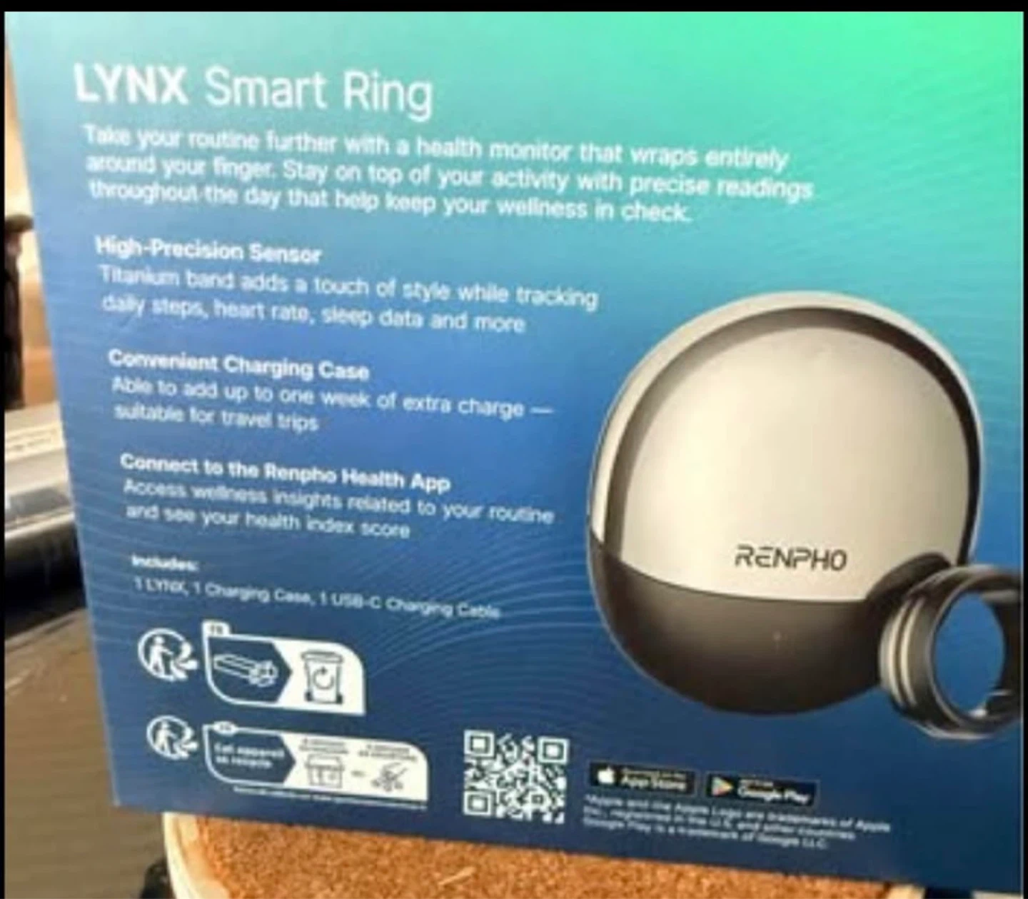 Renpho Lynx Smart Ring - Size 12 - photo 3