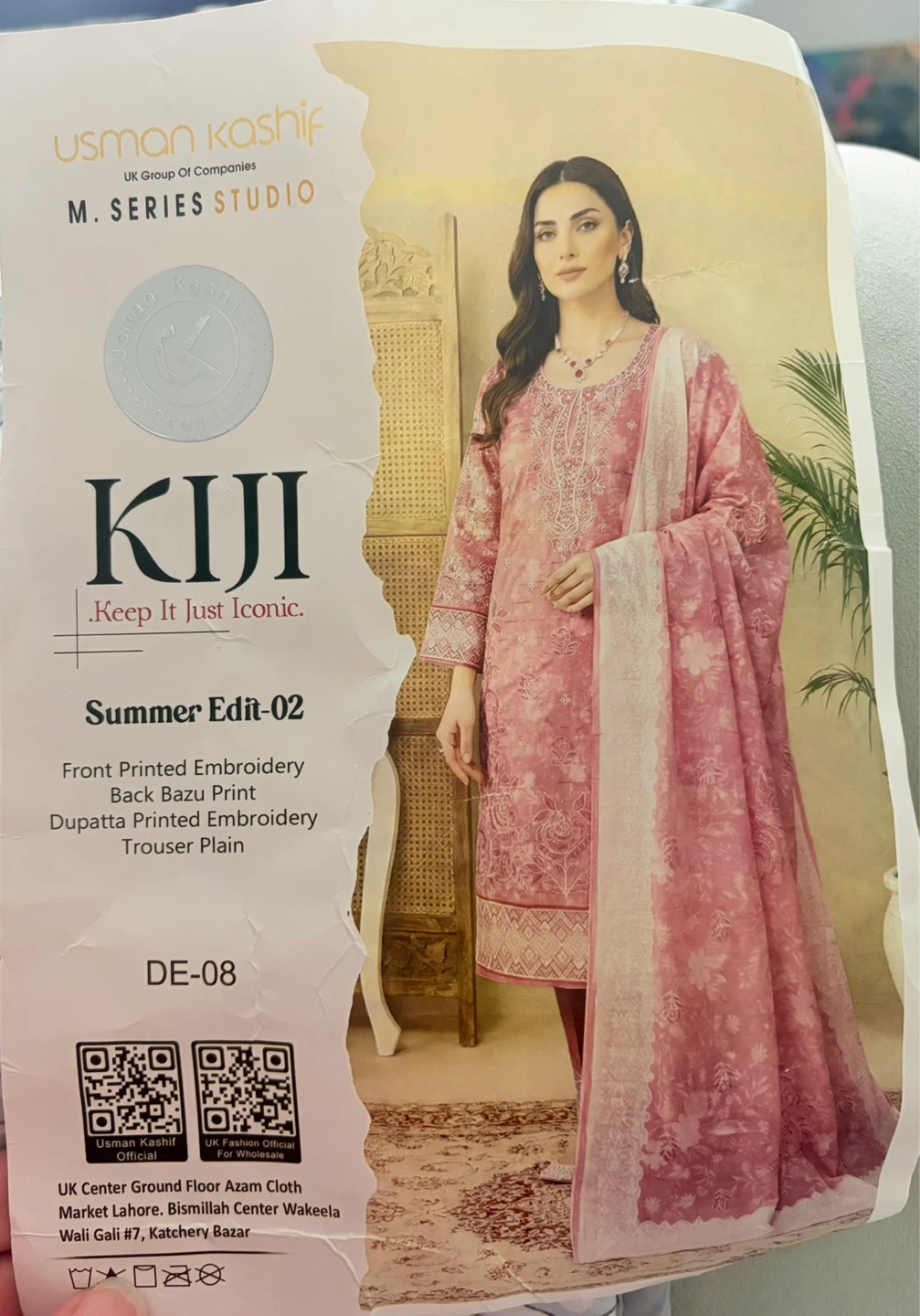 Usman Kashif Kiji Summer Lawn Shirt - photo 3