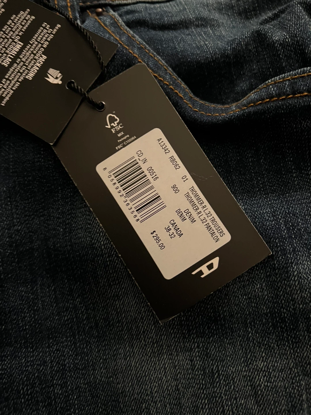 Diesel Thrommer-AL32 Trousers Denim Jeans - photo 3