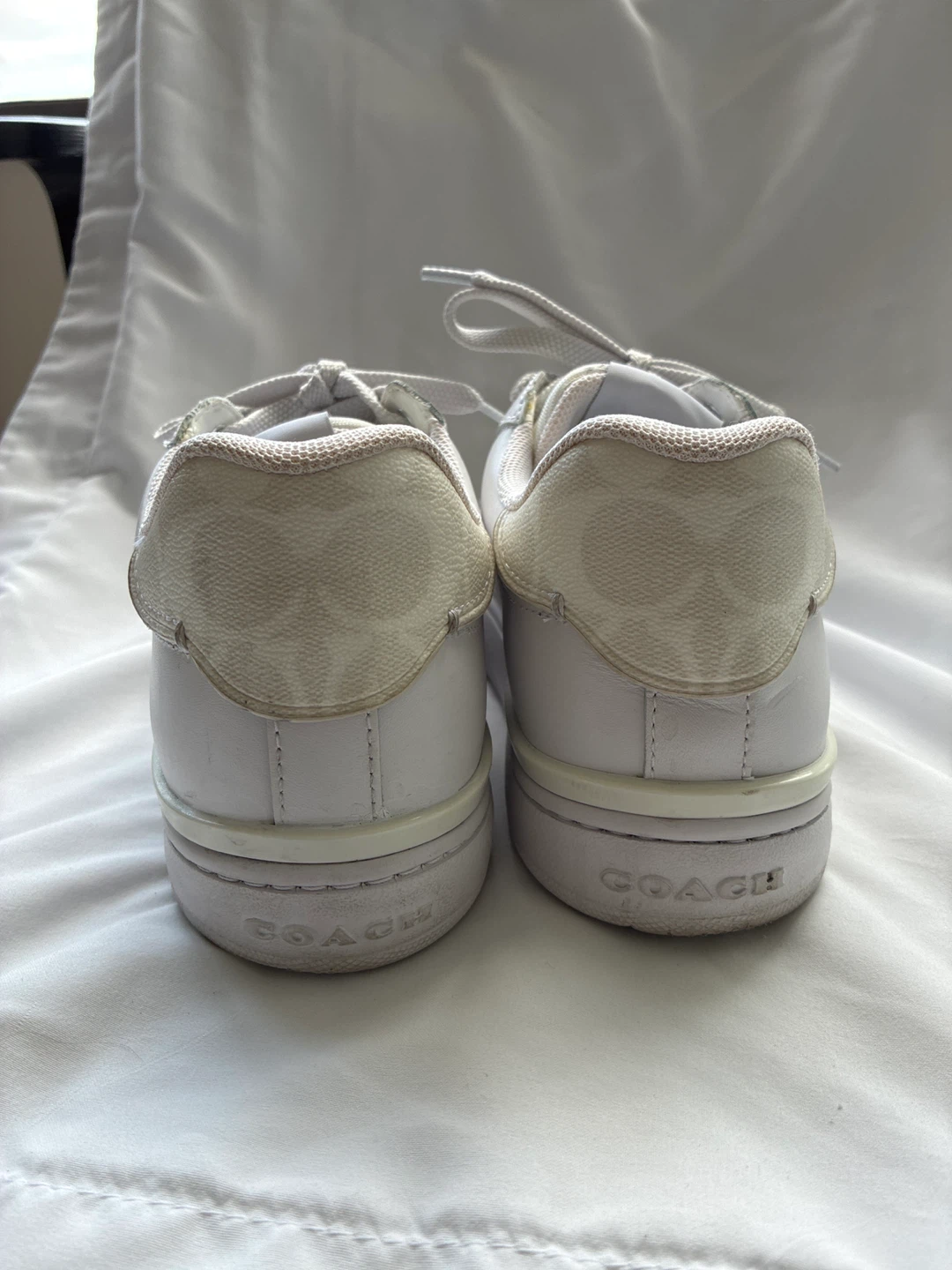 Coach White Leather Sneakers - Size 9 - photo 2