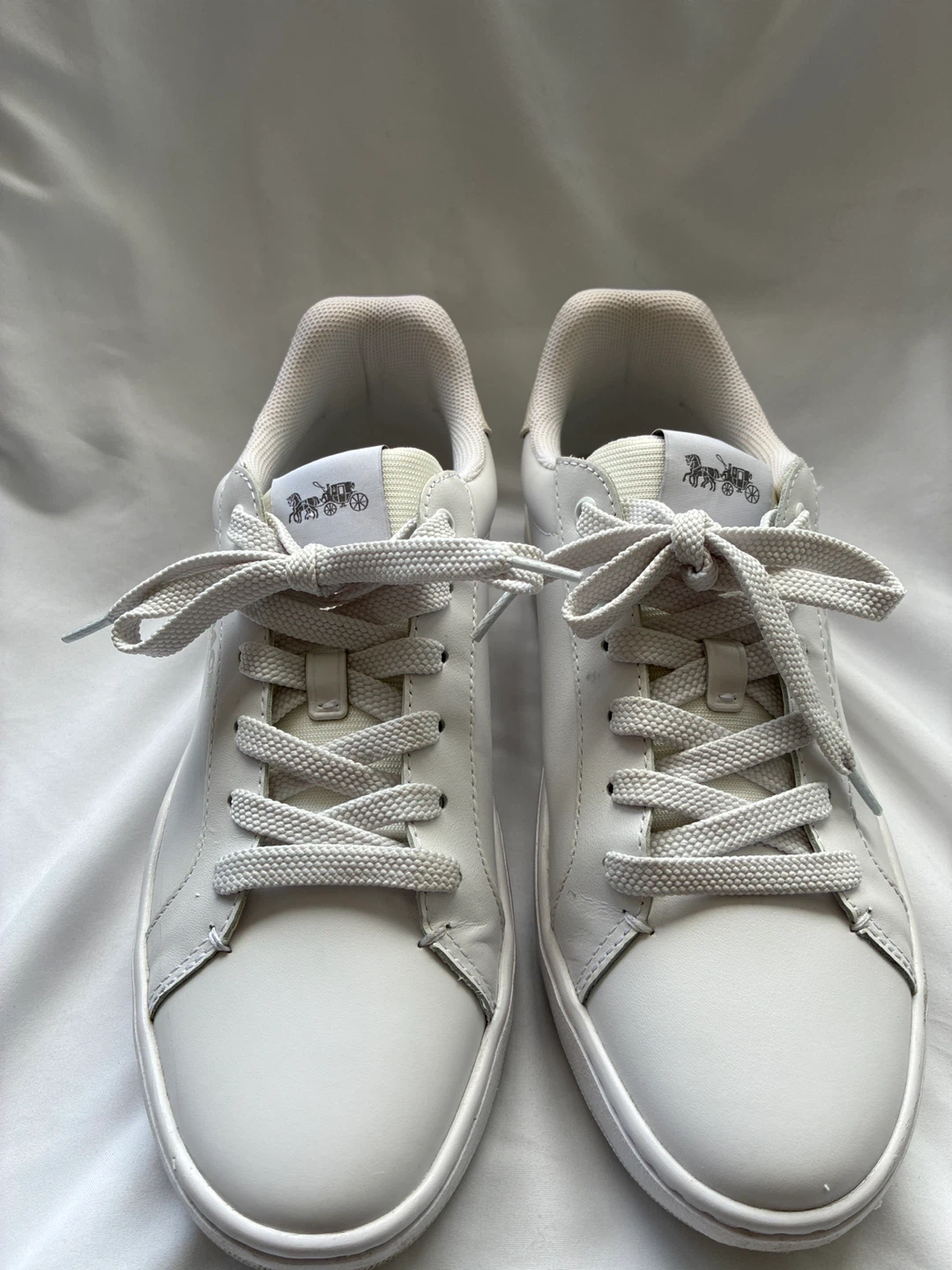 Coach White Leather Sneakers - Size 9