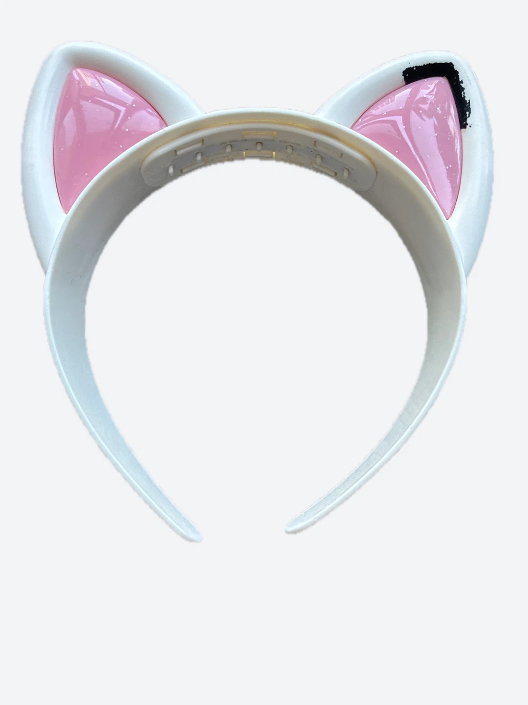 FREE White Cat Ear Headband with Pink Accents