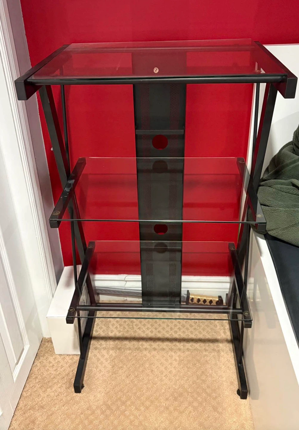 3-Tier Glass Media Stand