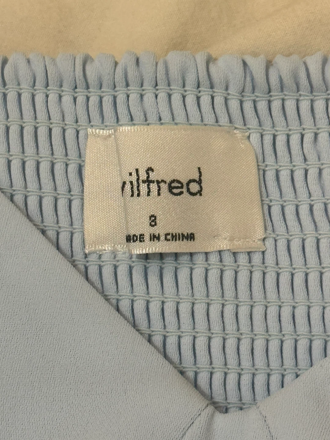 Wilfred Light Blue Puff Sleeve Top - Size 8 - photo 2