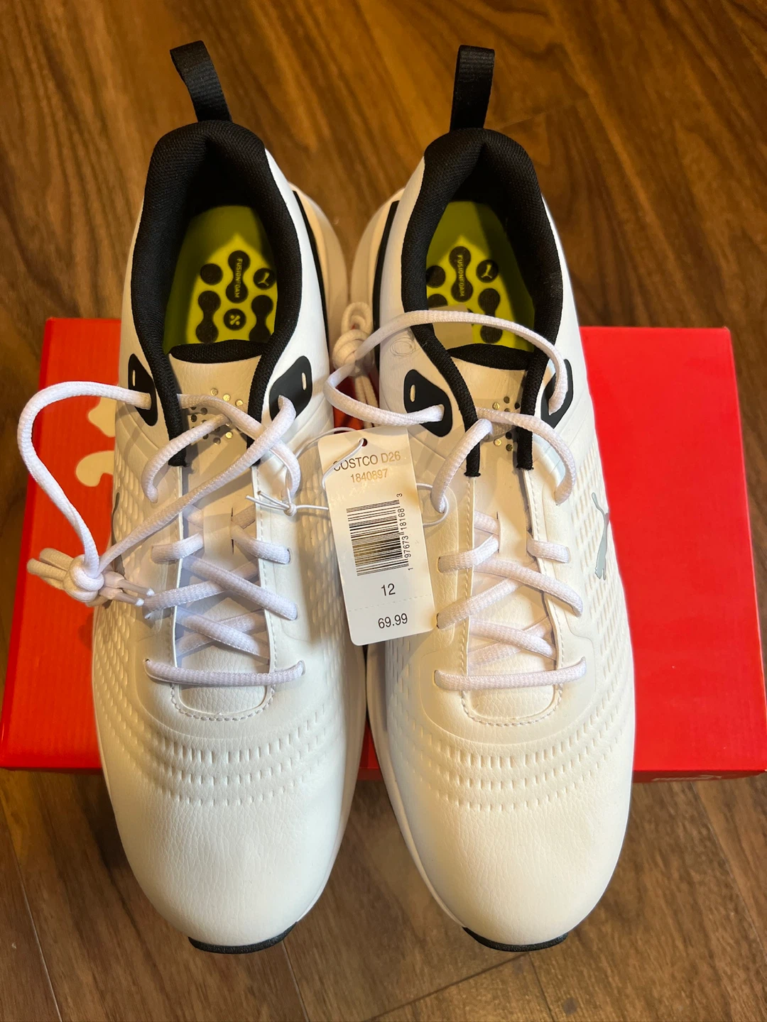 Puma Fusion 2.0 Golf Shoes - White - Size 12
