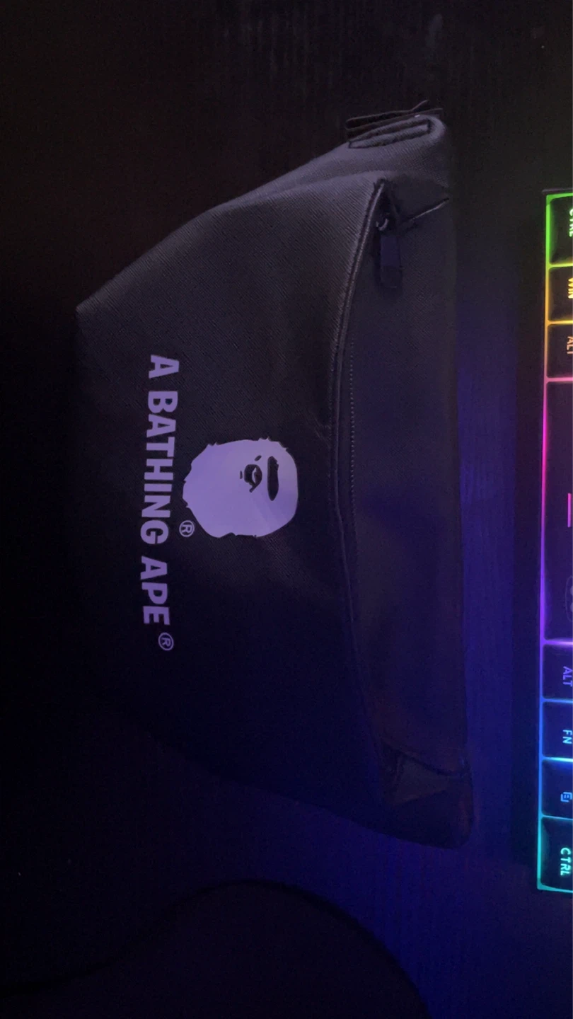 A Bathing Ape BAPE Black Waist Bag - photo 2