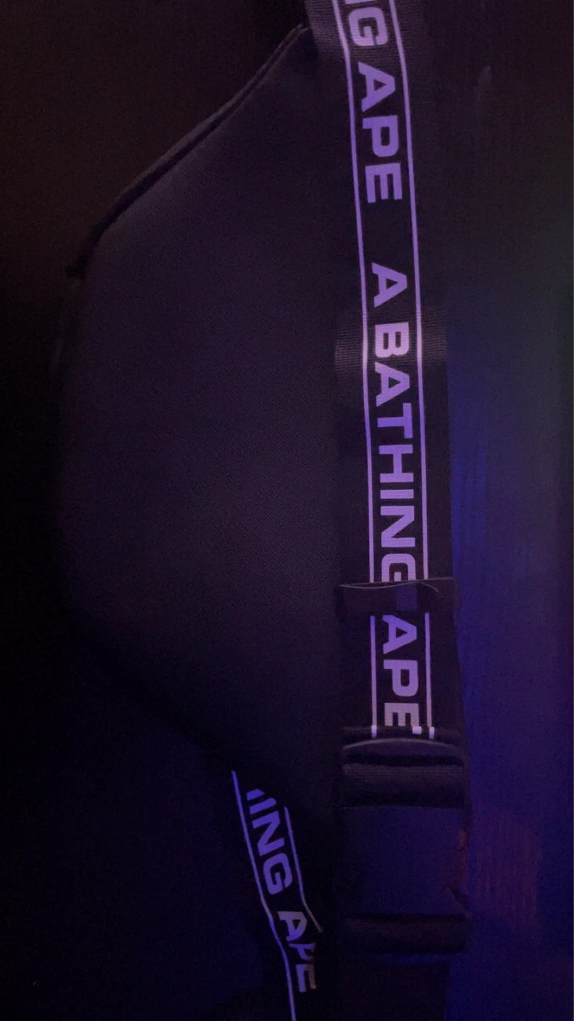 A Bathing Ape BAPE Black Waist Bag