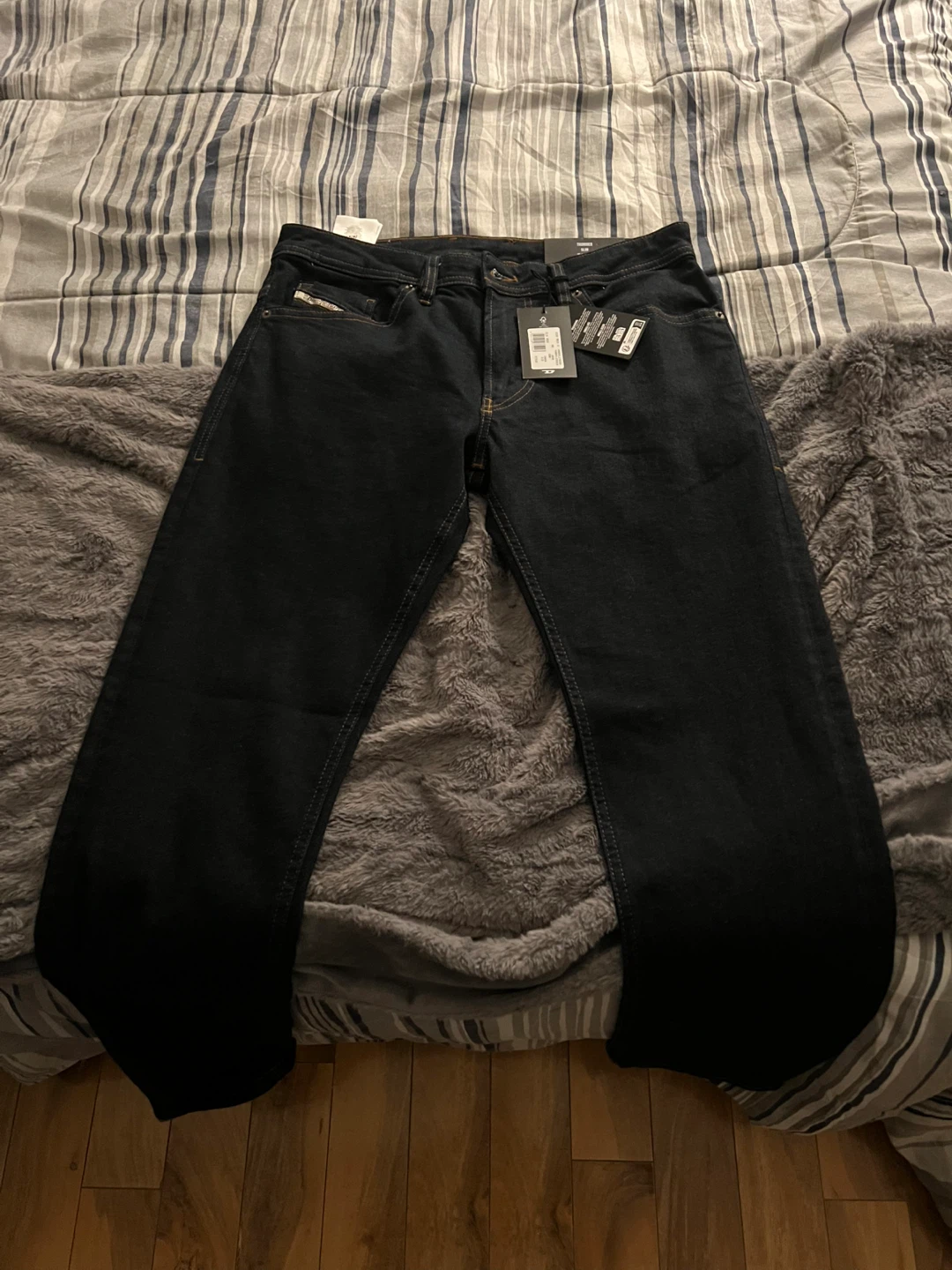 Diesel Thommer Slim Jeans W32-L32 Dark Wash Denim