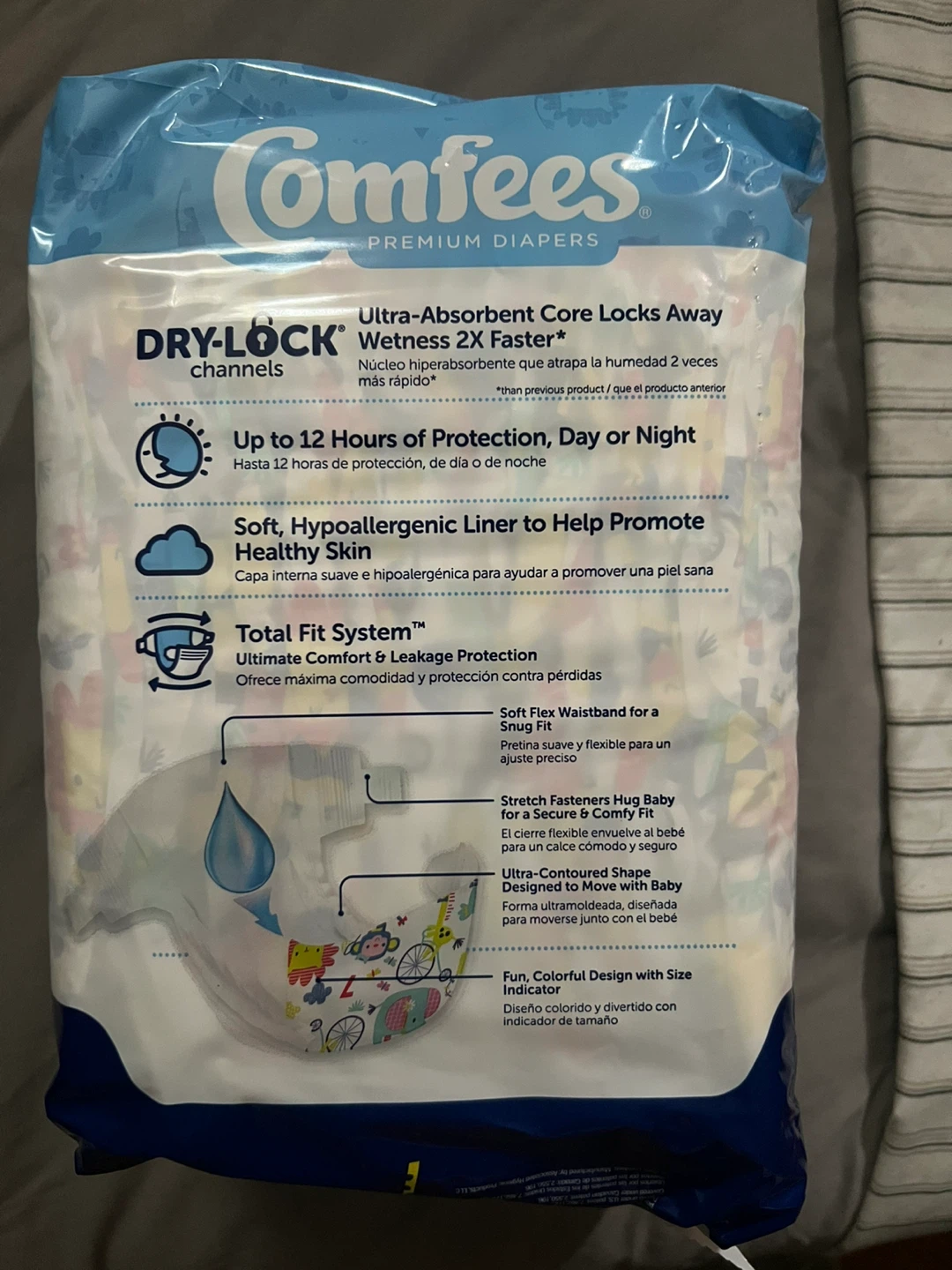 Comfees Premium Diapers Size 7 (19+ kg / 41+ lbs) - 20 Count - photo 2