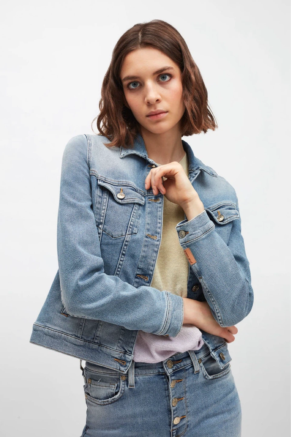 7 For All Mankind Classic Trucker Denim Jacket - photo 5