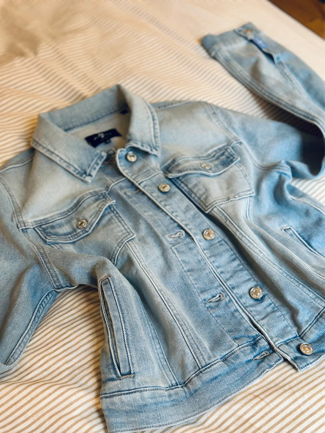 7 For All Mankind Classic Trucker Denim Jacket