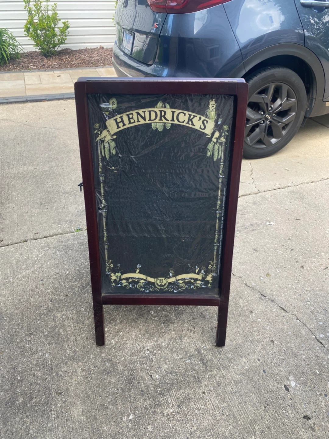 Hendrick's A-Frame Chalkboard Sign