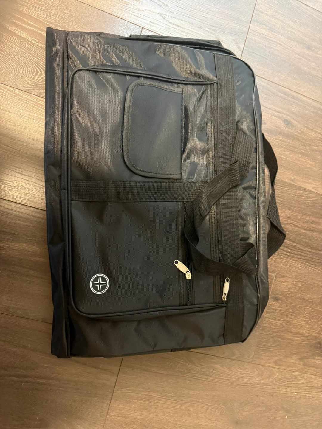 Black Rolling Duffel Bag with Wheels