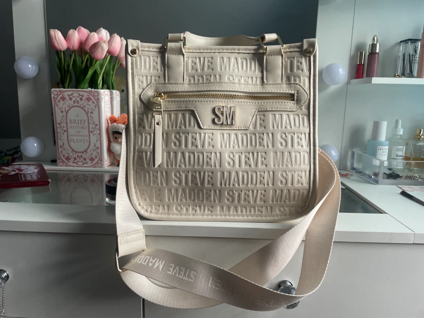 Steve Madden Cream Embossed Tote Bag - photo 2