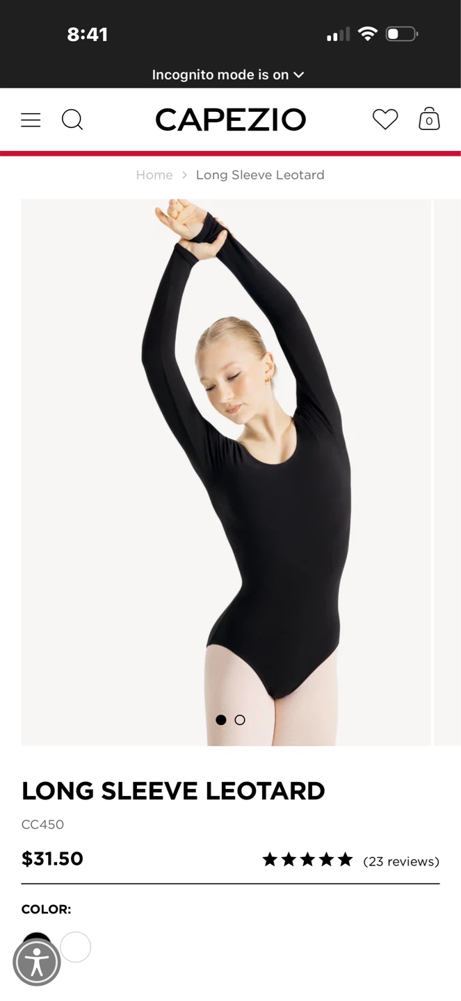 Capezio Long Sleeve Leotard - photo 3