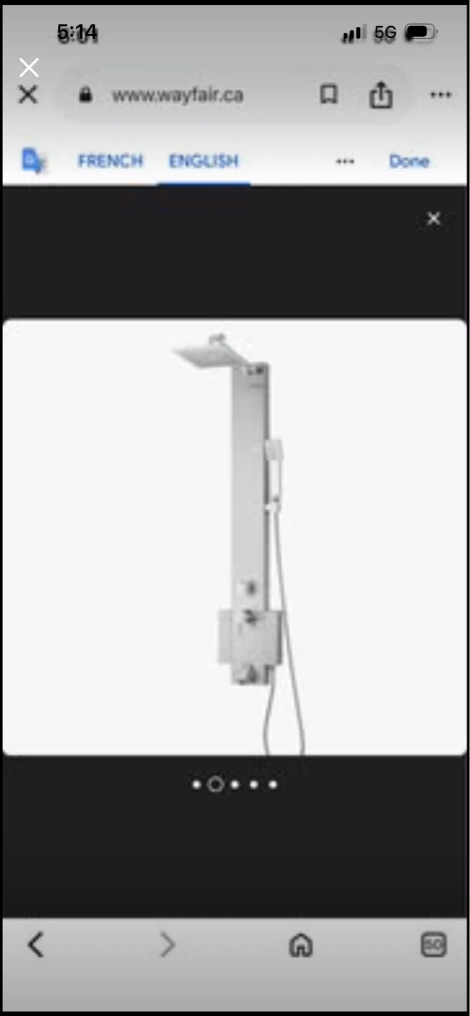 New Modern Stainless Steel Shower Panel System - photo 2