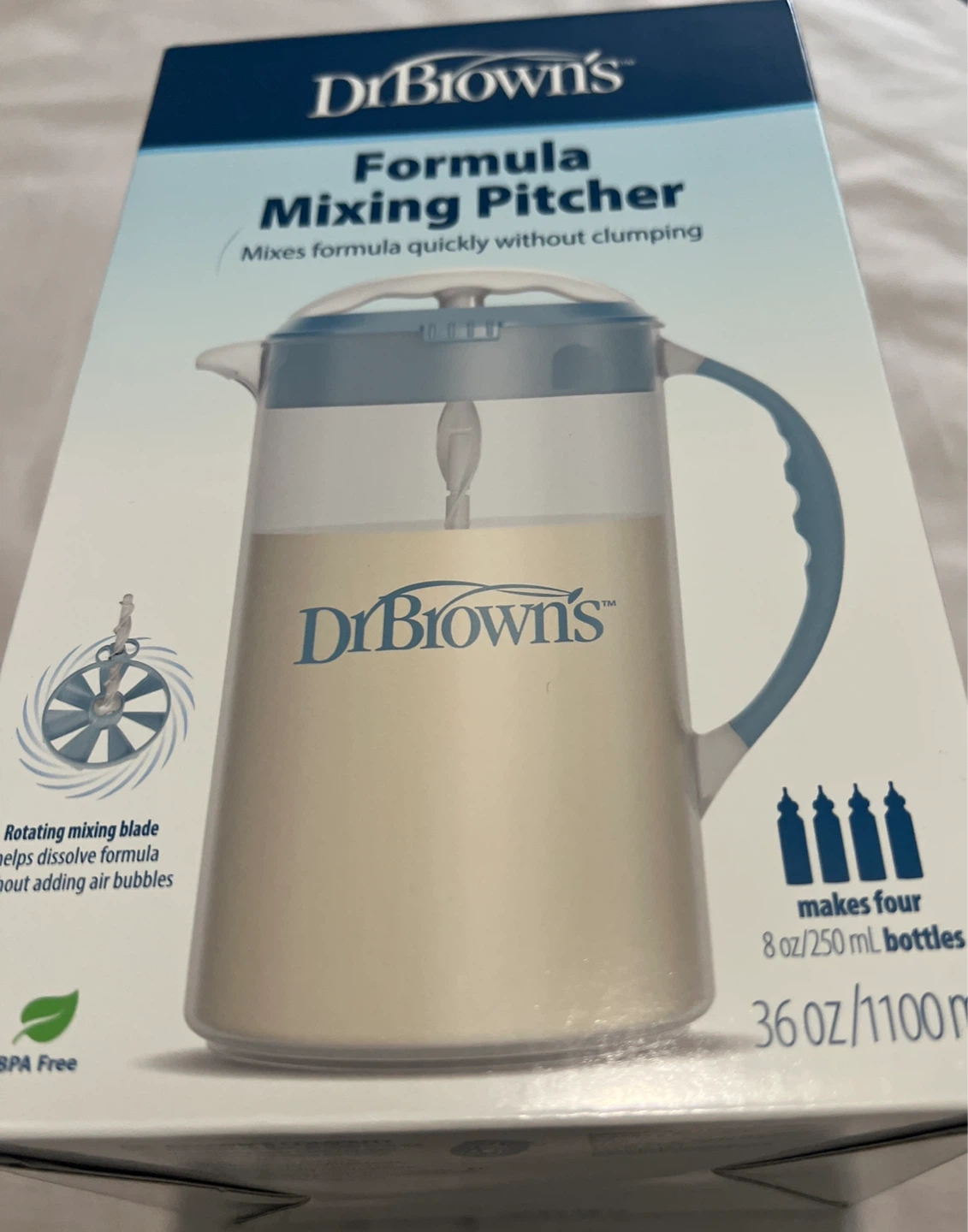 Dr. Brown's Formula Mixing Pitcher - 36 oz, Blue