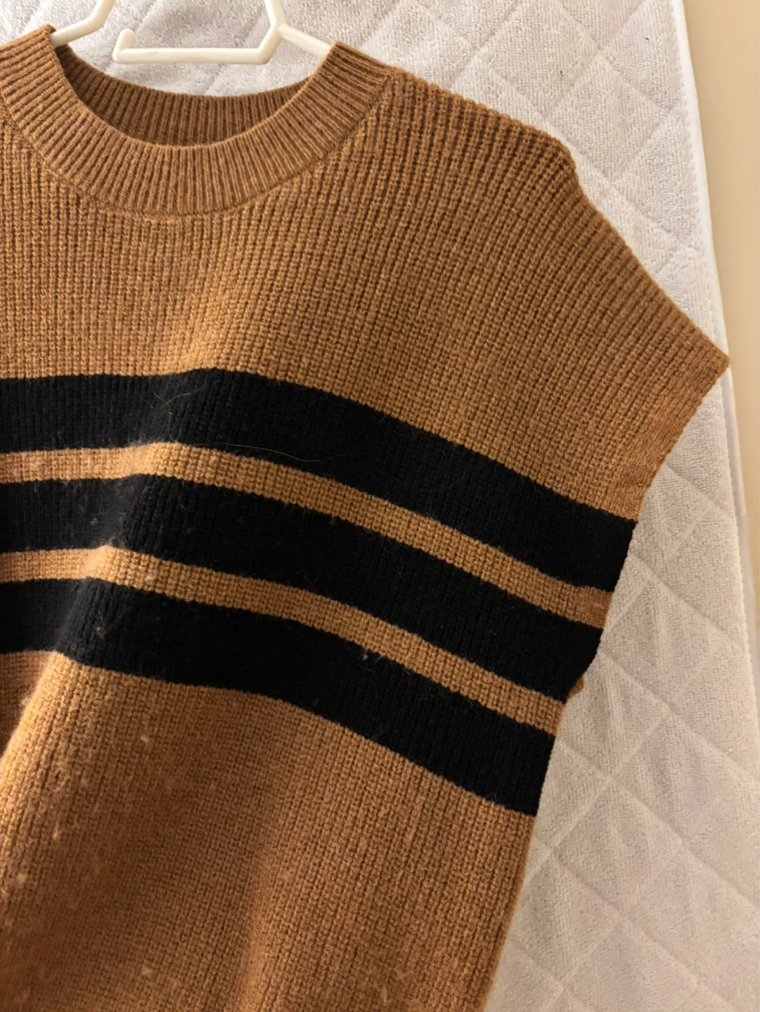 Brown Striped Sweater Vest - photo 2