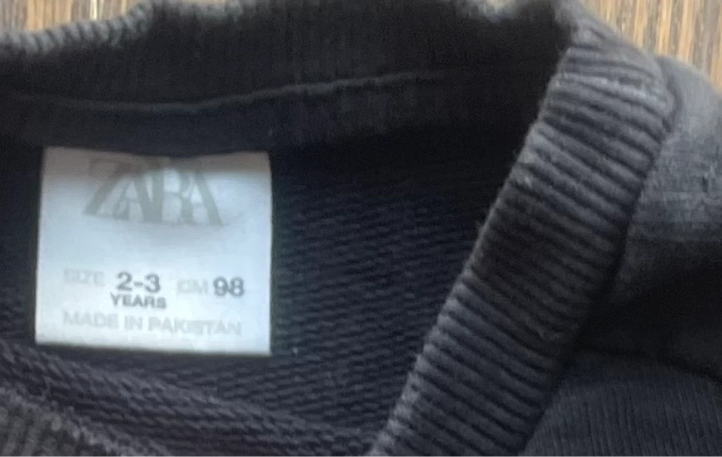 FREE Zara Black Sweatshirt Size 2-3 Years - photo 2