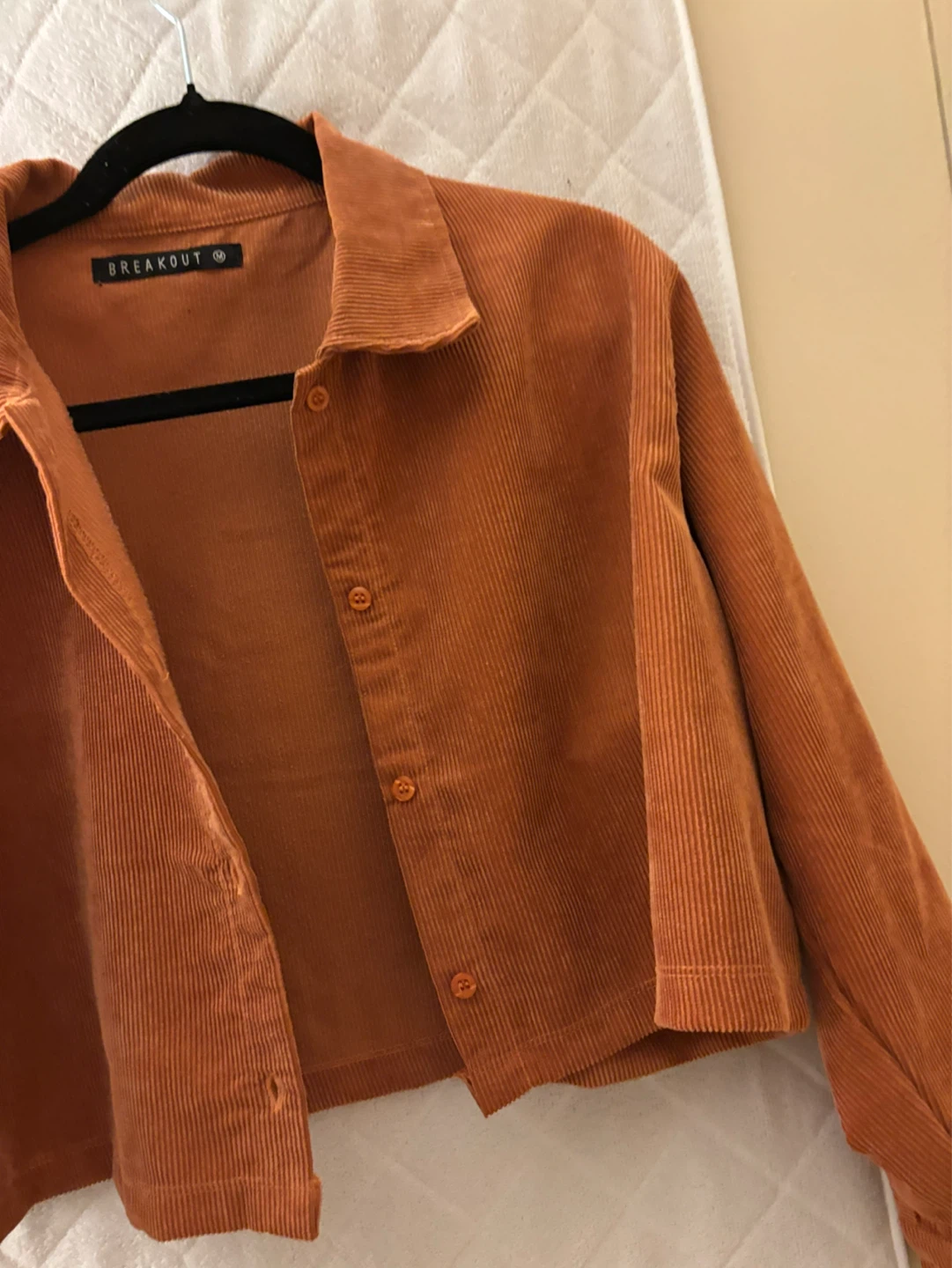 BREAKOUT Corduroy Cropped Jacket - Orange - photo 3