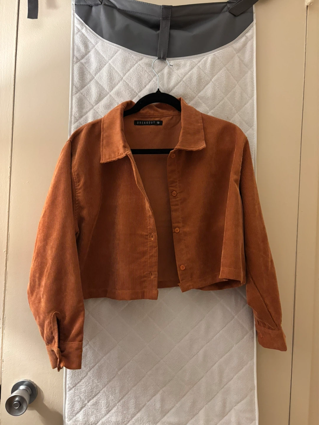 BREAKOUT Corduroy Cropped Jacket - Orange