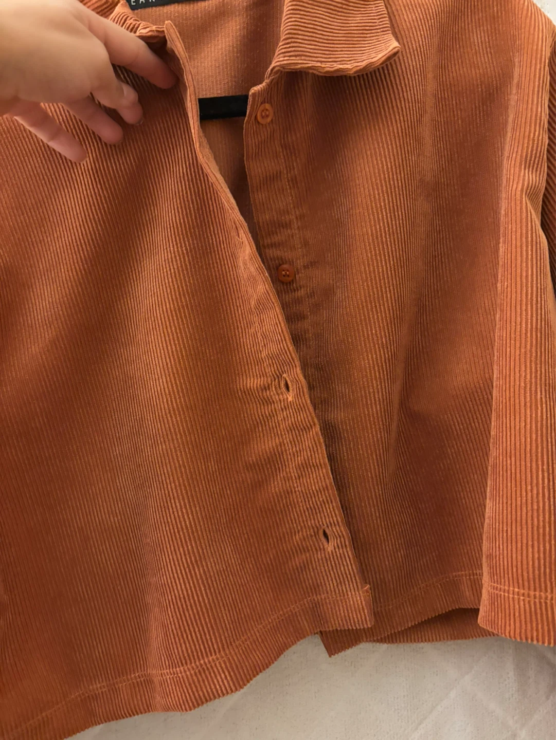BREAKOUT Corduroy Cropped Jacket - Orange - photo 2