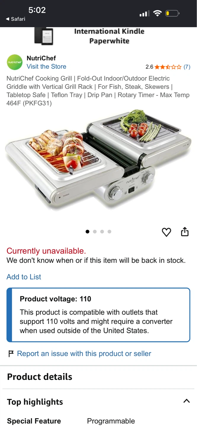 NutriChef Multi-Function Indoor/Outdoor Electric Grill - photo 2