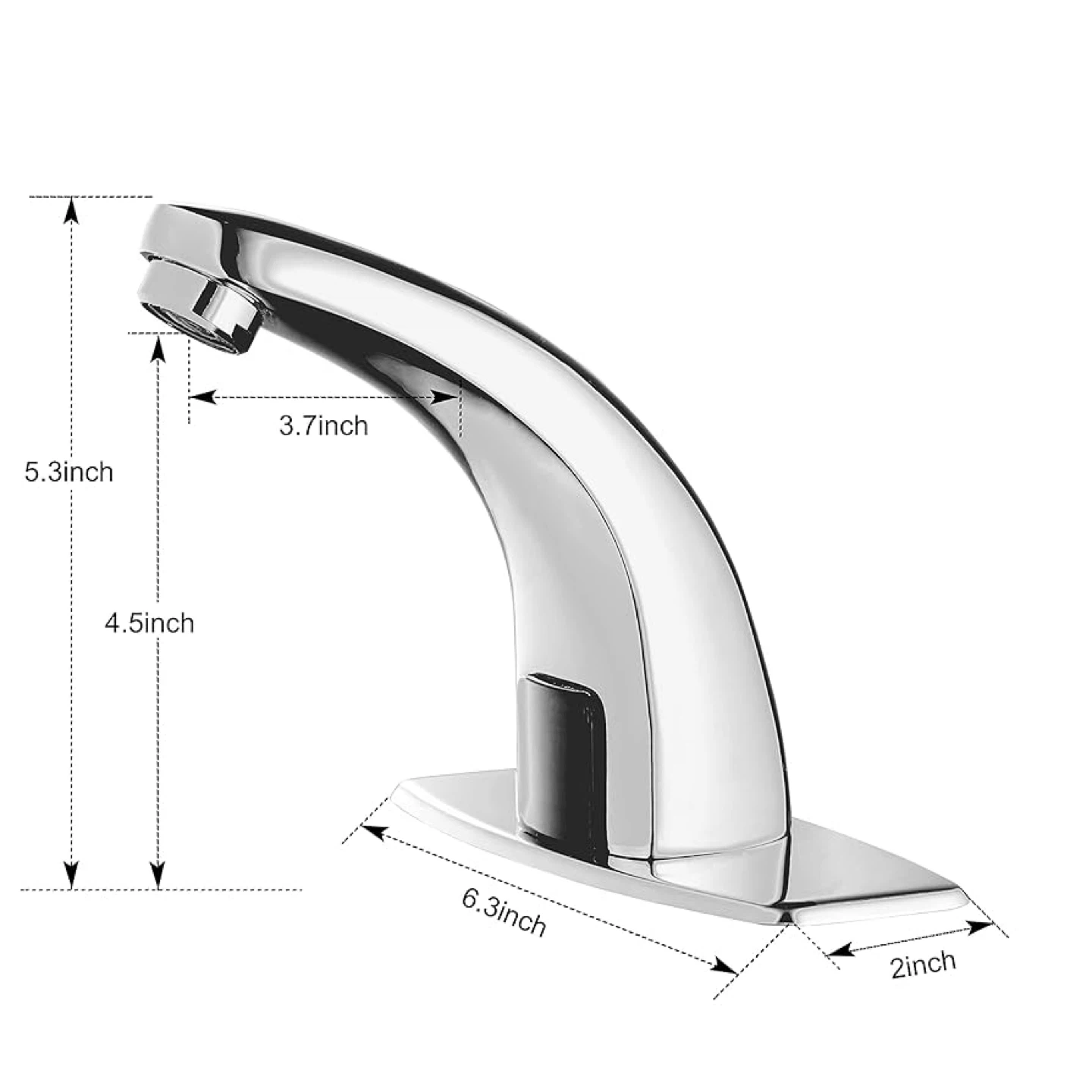 Touchless Chrome Automatic Faucet Sensor - photo 2