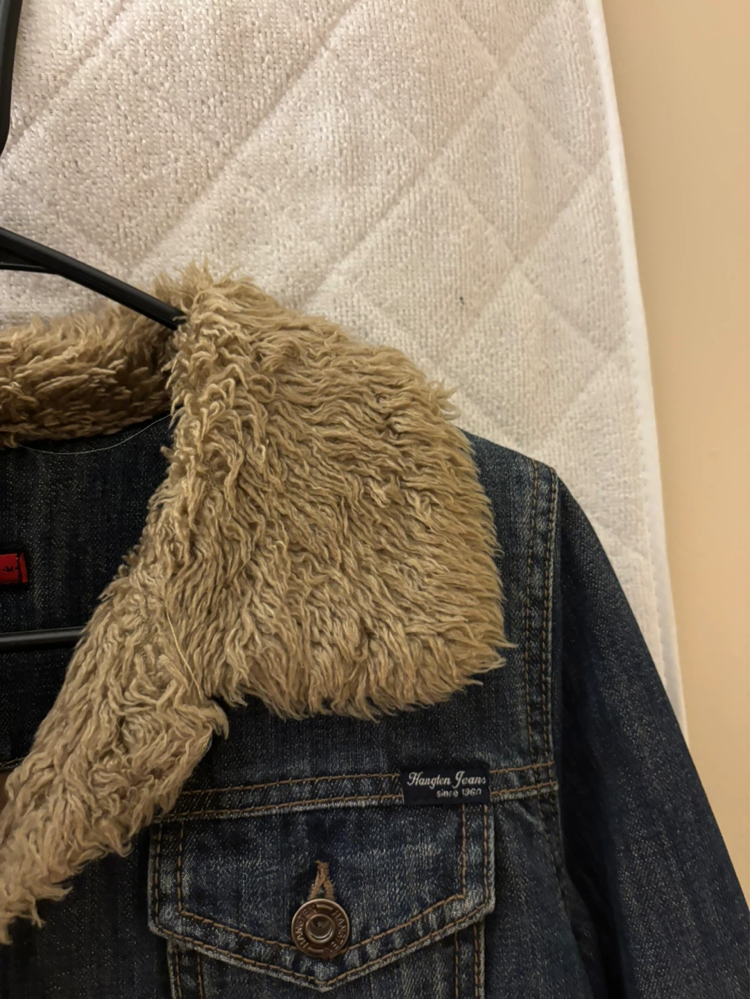 Hangten Jeans Denim Jacket with Fur Collar - photo 4