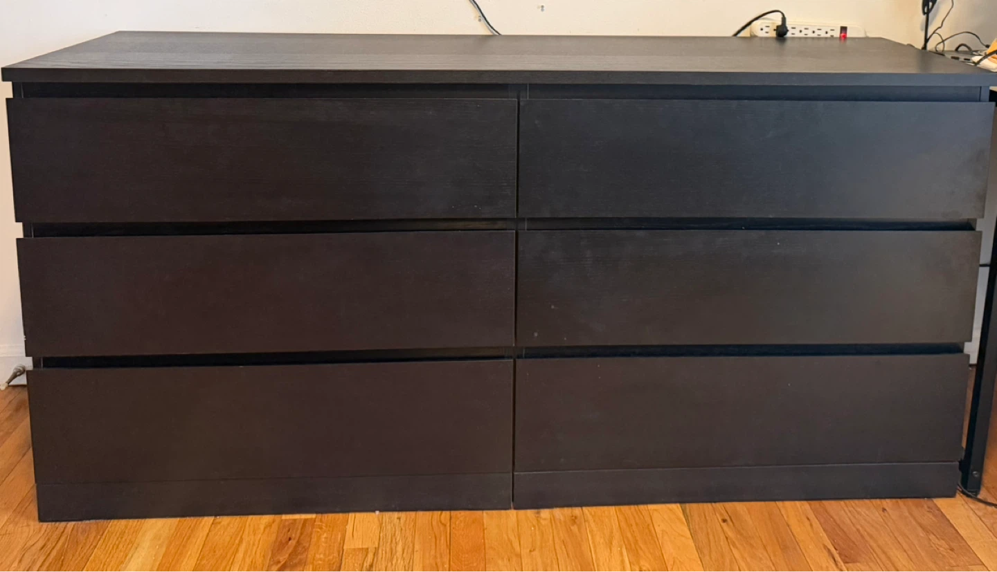 Dark Brown 6-Drawer Dresser (4TH FLOOR WALKUP) - photo 2