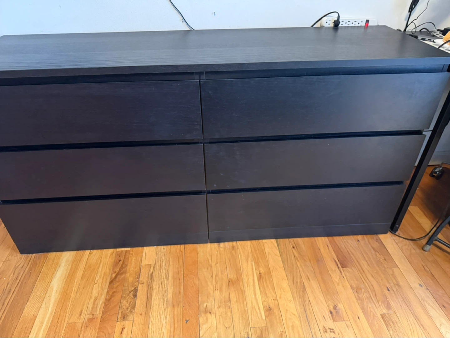 Dark Brown 6-Drawer Dresser (4TH FLOOR WALKUP)