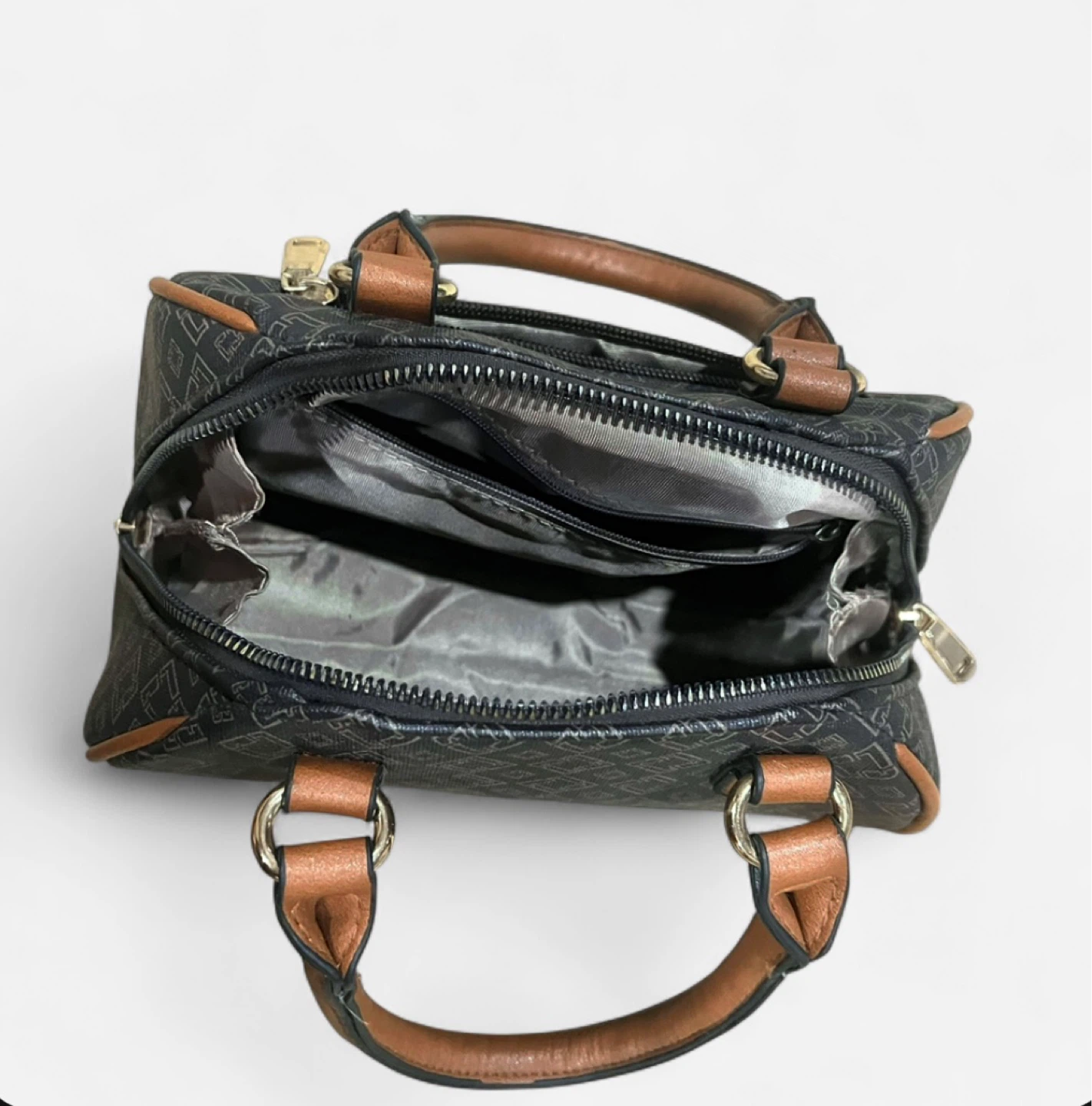 Black & Brown Satchel Handbag - photo 3