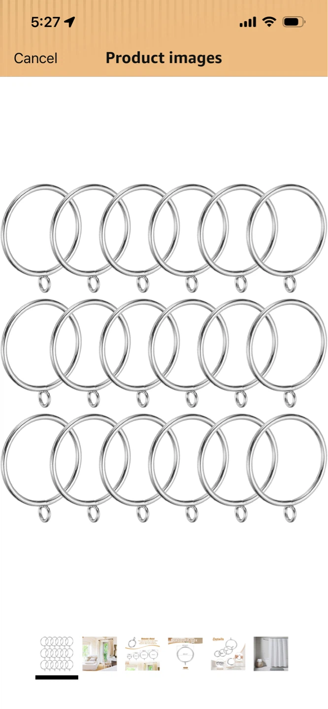 New-30 pcs Curtain Rings!