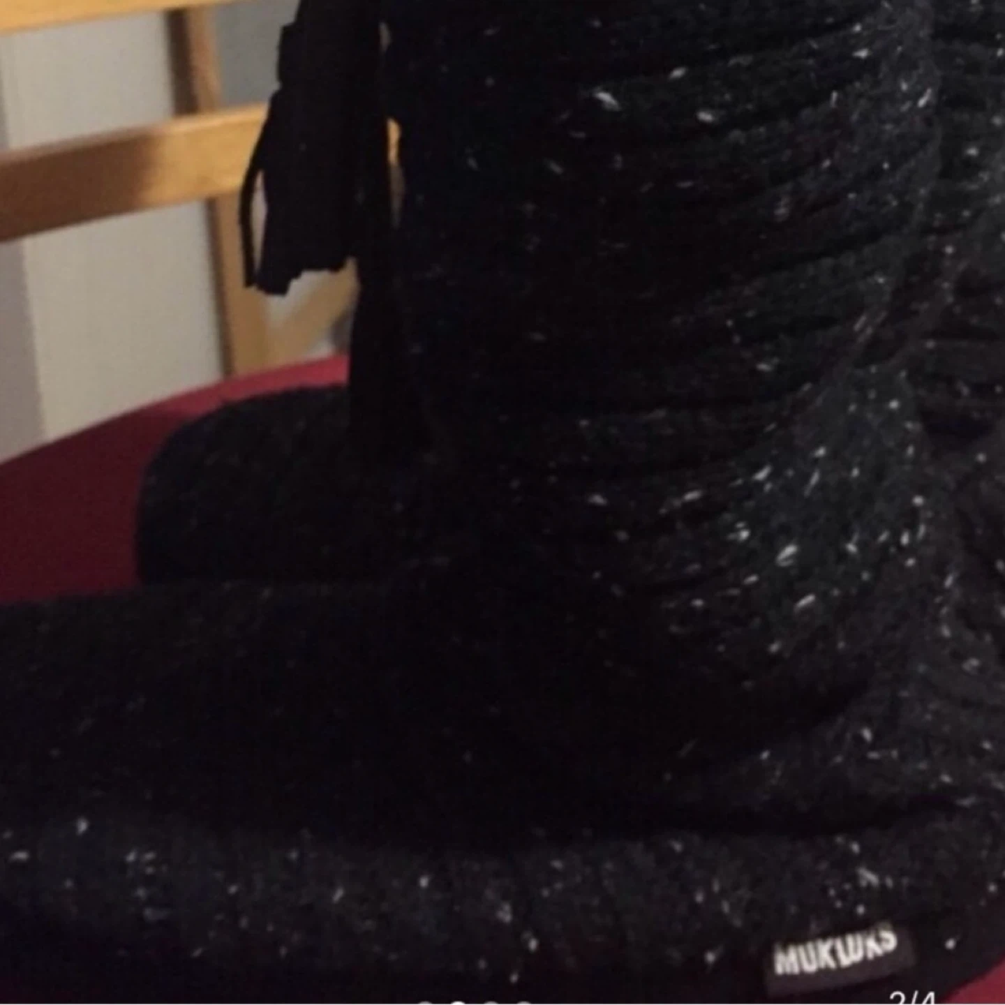 Muk Luks Black Speckled Knit Boots - photo 3