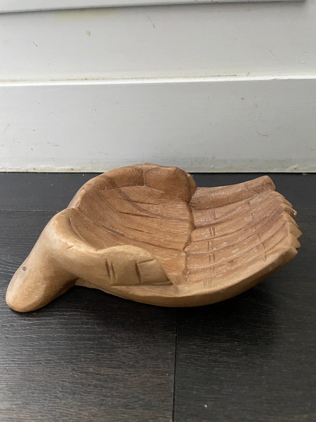Wooden Hand-Shaped Trinket Dish - photo 3
