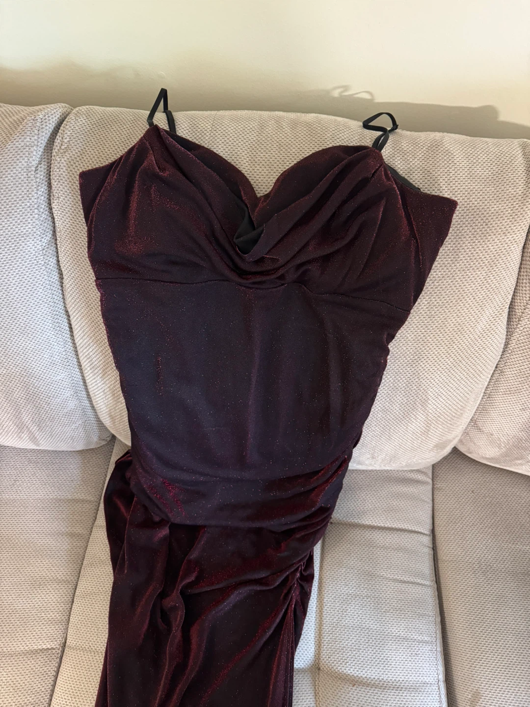 Sparkly Ruched Bodycon Dress