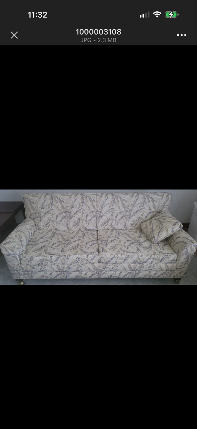 Sofa and Armchair Set - Floral Pattern