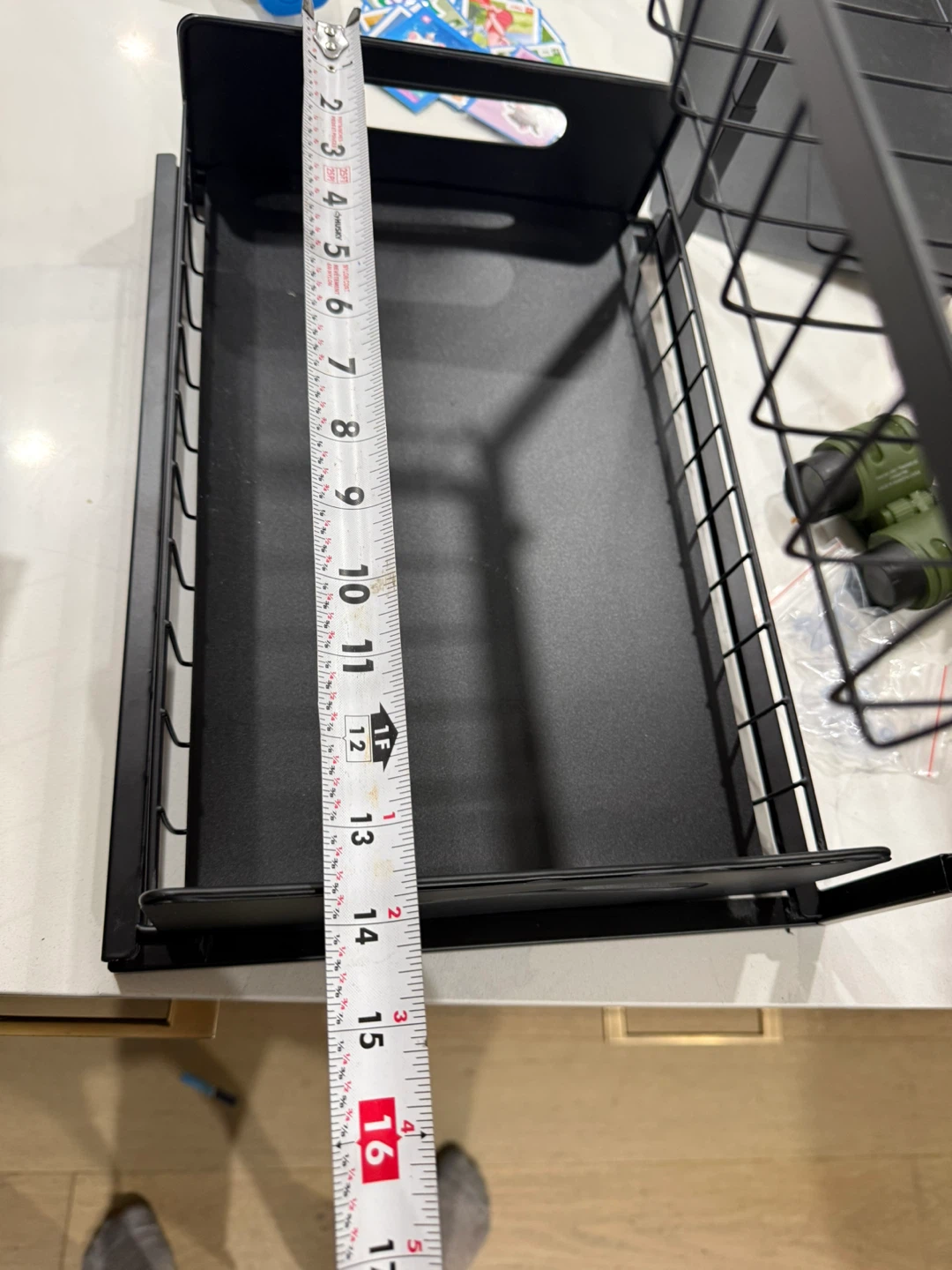 2-Tier Black Metal Storage Rack- pack of 2 - photo 5
