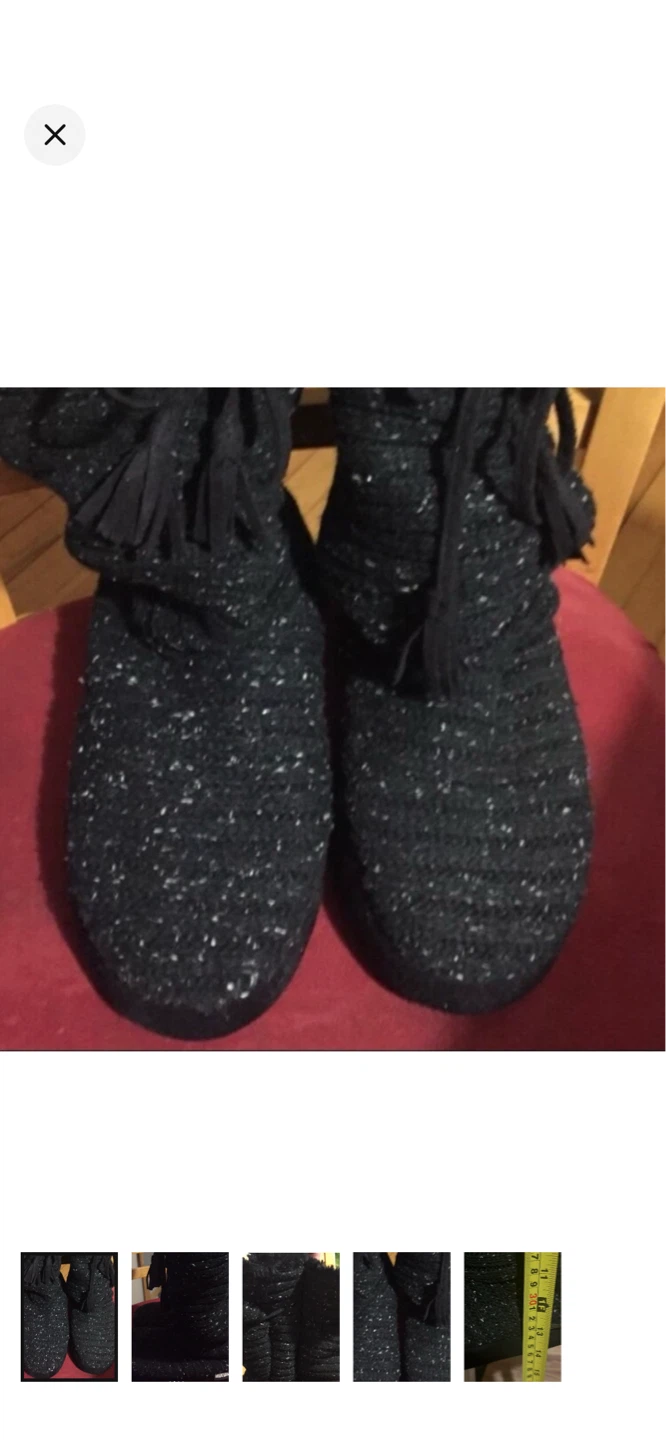 Muk Luks Black Speckled Boots